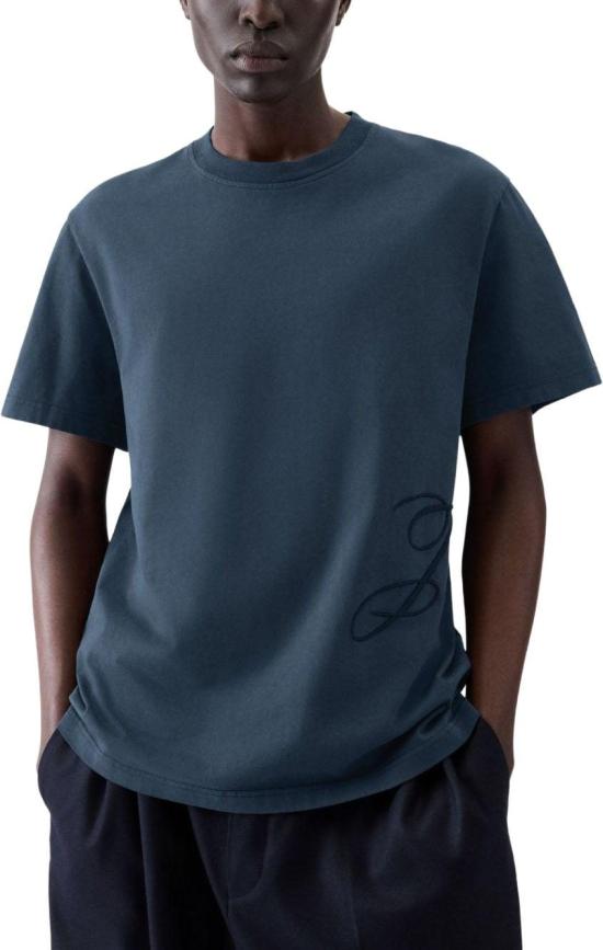 25FW 자크뮈스 반팔 티셔츠 TSM00566AJ00068390 NAVY - JACQUEMUS