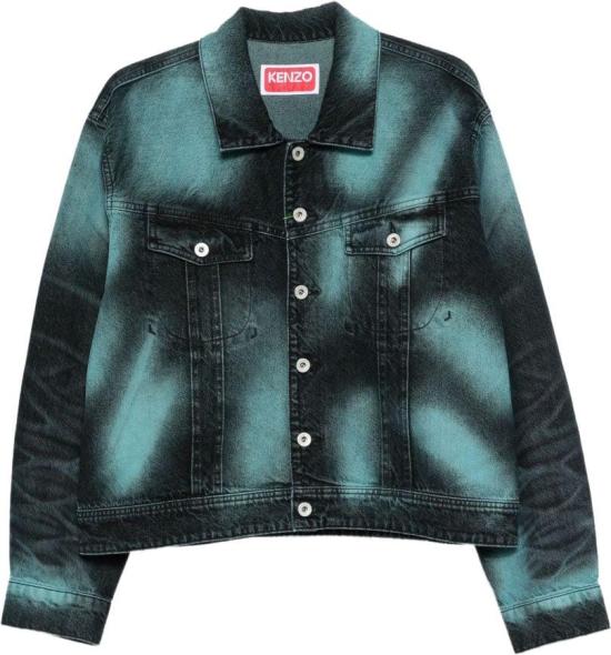 26SS 겐조 배지스 컷오프 트러커 베스트 FG55DV3146K762 NAVY