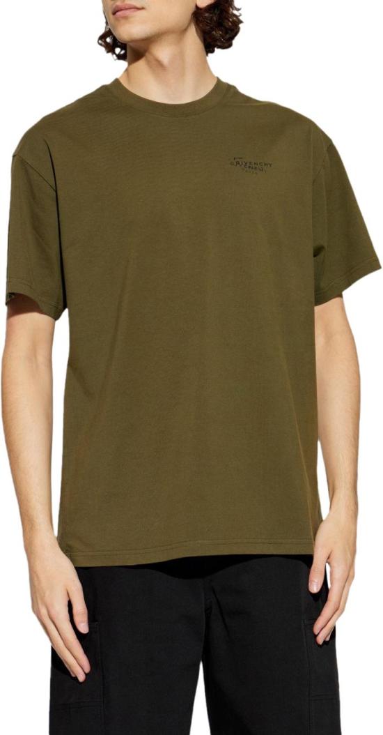 26SS 지방시 반팔 티셔츠 BM71NK3YSA305 DONKERGREEN - GIVENCHY