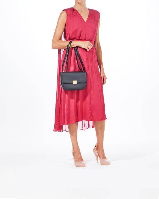  칼라거펠트 미디 원피스 245W1300 748 persian red ROSSO - KARL LAGERFELD