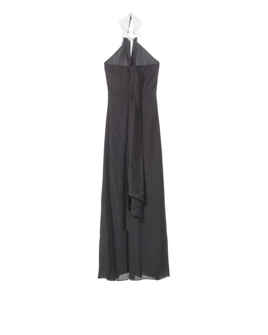  칼라거펠트 롱 원피스 245W1302 999 black NERO