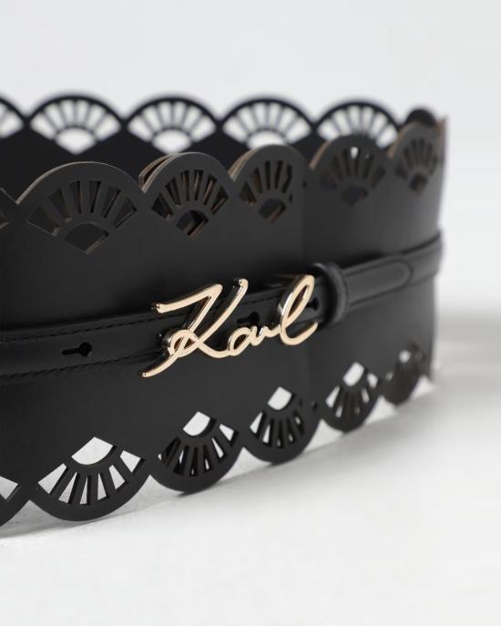  칼라거펠트 와이드 벨트 245W3106 999 black NERO - KARL LAGERFELD