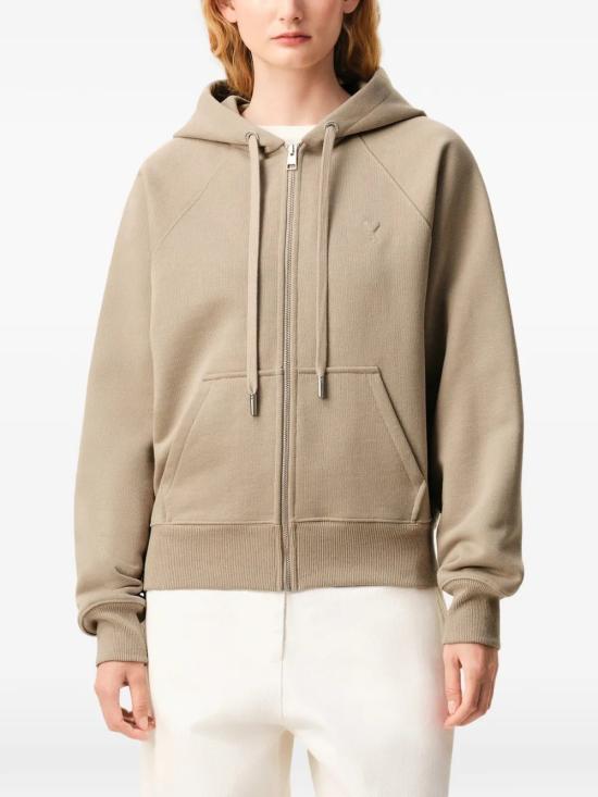 26SS 아미 후드 티셔츠 USW759 747A036 Beige - AMI