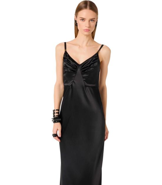 26SS 엘리자베타프랜치 롱 원피스 ABR3362E2 110 40 Black - ELISABETTA FRANCHI