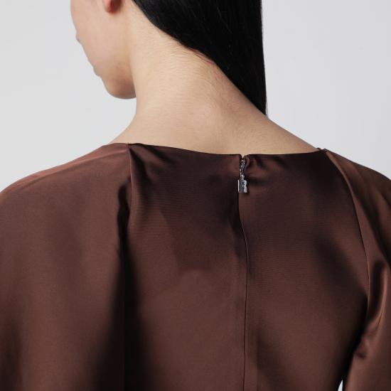 26SS 로테이트 바이 크리스텐슨 롱 원피스 1159062037PL Brown - ROTATE BY BIRGERCHRISTENSEN