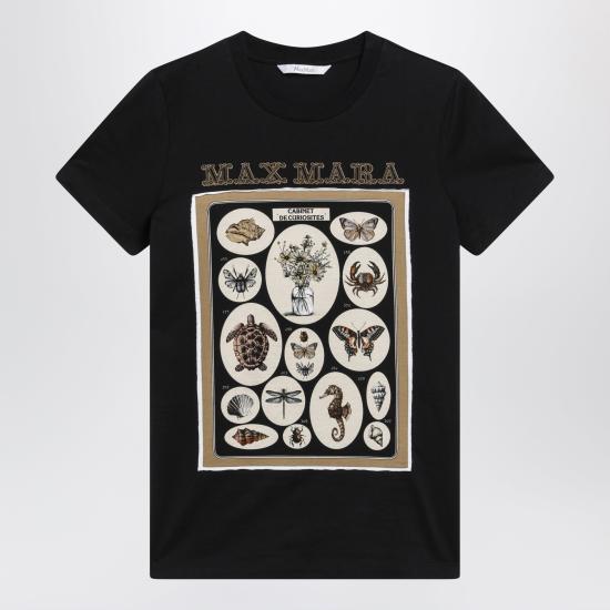 26SS 막스마라 반팔 티셔츠 MXMSPADINOCO Black