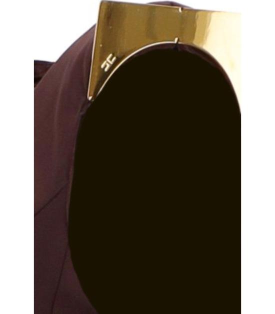 26SS 엘리자베타프랜치 롱 원피스 AB95462E2 644 40 Brown - ELISABETTA FRANCHI