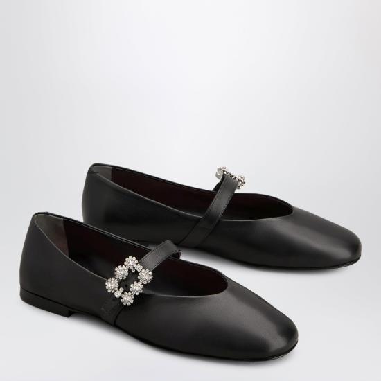 26SS 로저비비에 플랫 슈즈 RVW7434463091T Black - ROGER VIVIER