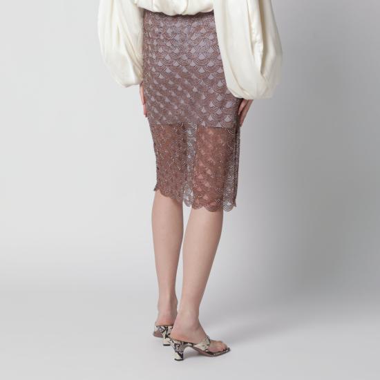 26SS 로테이트 바이 크리스텐슨 미디 스커트 1156352751PL Grey - ROTATE BY BIRGERCHRISTENSEN