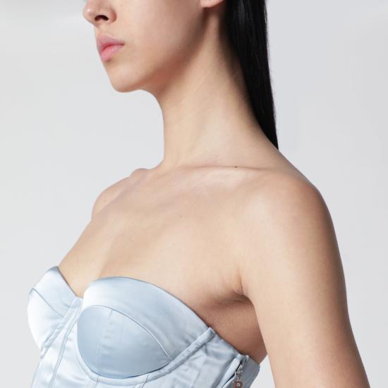 26SS 로테이트 바이 크리스텐슨 롱 원피스 1155842000PL Light blue - ROTATE BY BIRGERCHRISTENSEN