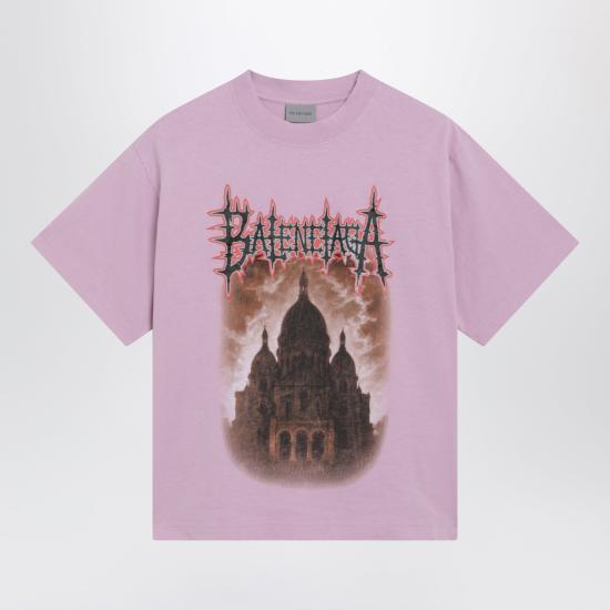 26SS 발렌시아가 반팔 티셔츠 850990TUVE4 Pink