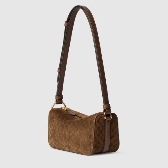 26SS 구찌 하프 홀스빗 미니 백 860784AAEE72118 Brown - GUCCI