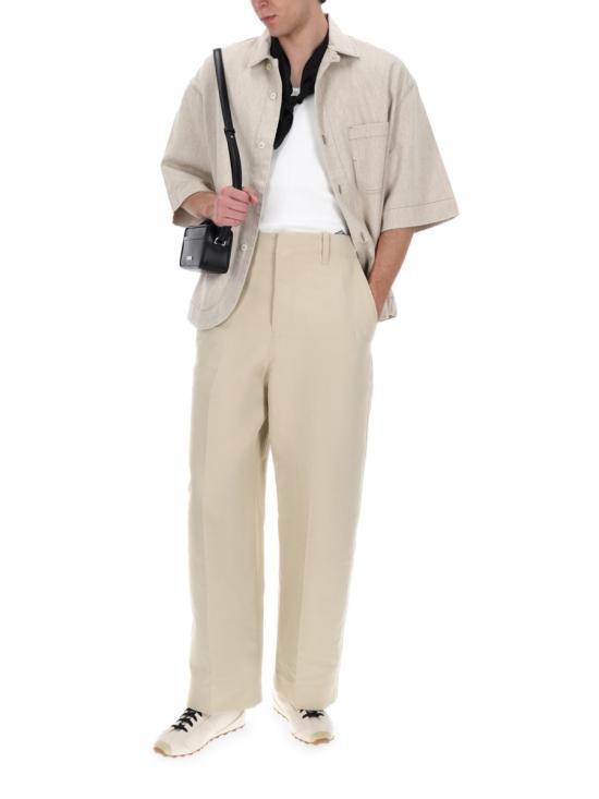 26SS 자크뮈스 파얀 박시 쇼트 슬리브 데님 셔츠 SHM00585AD0 0044130 BEIGE - JACQUEMUS