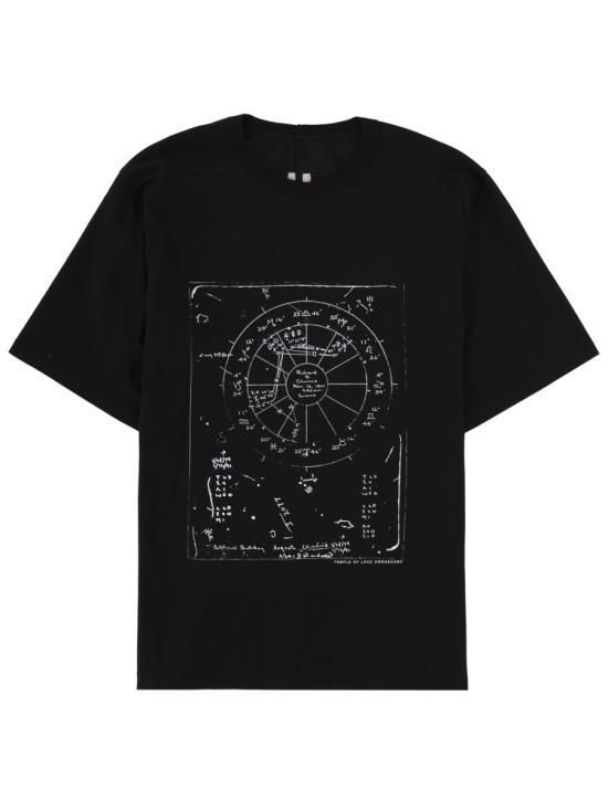 26SS 릭 오웬스 반팔 티셔츠 RR01F2232 JAEP130911 BLACK