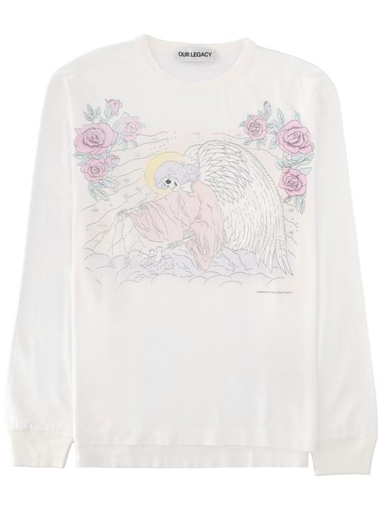 26SS 아워레가시 크루즈 롱슬리브 폴른 엔젤 프린트 M2266CFP FAREWELLPRINT WHITE