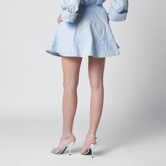 26SS 로테이트 바이 크리스텐슨 미디 스커트 1160162000CO Light blue - ROTATE BY BIRGERCHRISTENSEN