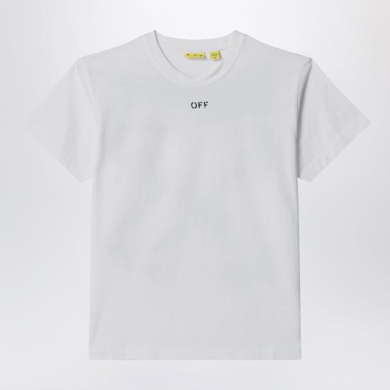 26SS [키즈] 오프화이트 티셔츠 OBAA002S26JER006 White