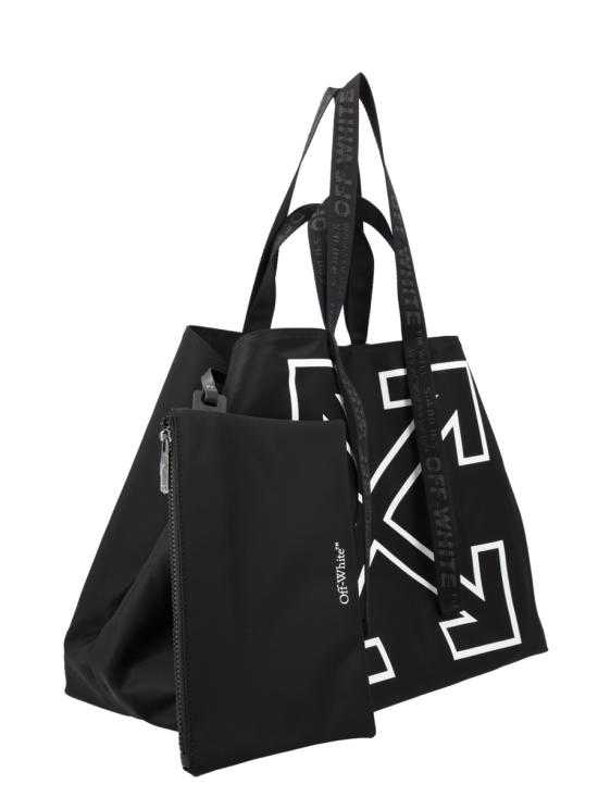 26SS 오프화이트 토트백 OMNA20S C99FAB0011001 BLACK - OFF WHITE