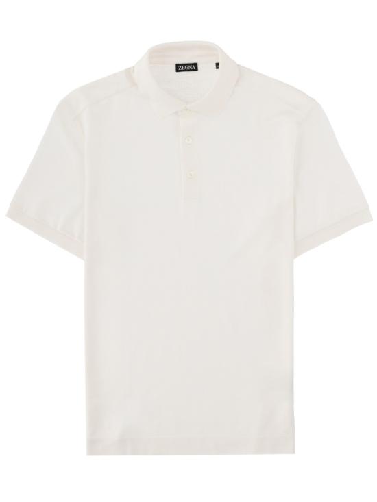 26SS 에르메네질도제냐 폴로 티셔츠 UH341A3 H786N01 WHITE