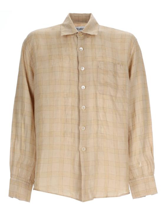 26SS 아워레가시 긴팔 셔츠 M2262AV VACAYCHECKGAUZELINEN BEIGE