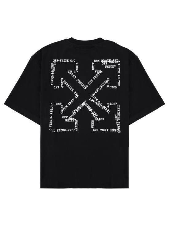 26SS 오프화이트 반팔 티셔츠 44MAA120 S26J00K001 BLACK - OFF WHITE