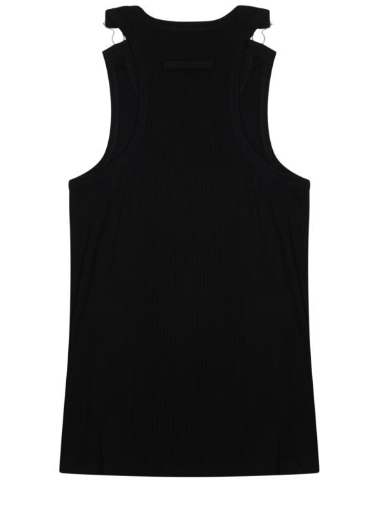 26FW 장 폴 고티에 민소매 티셔츠 TO380 J01400 BLACK - JEAN PAUL GAULTIER