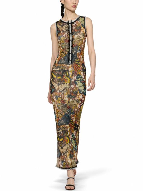 26SS 장 폴 고티에 롱 원피스 DR133 M020P1090 YELLOW - JEAN PAUL GAULTIER