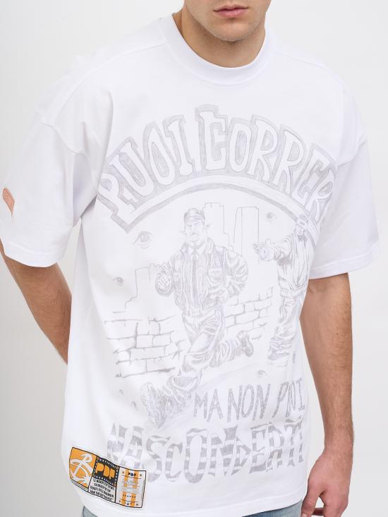 26SS 피디에프 반팔 티셔츠 NDFM54029TF112PIGTEWHITE White - PDF