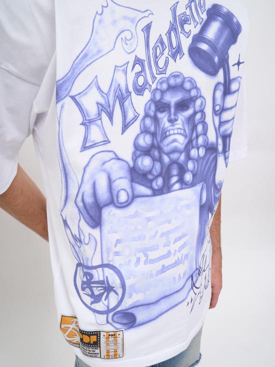 26SS 피디에프 반팔 티셔츠 NDFM54029TJ112JUDGEWHITE White - PDF