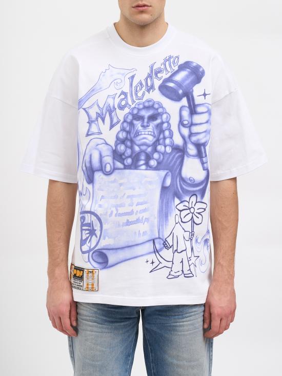 26SS 피디에프 반팔 티셔츠 NDFM54029TJ112JUDGEWHITE White