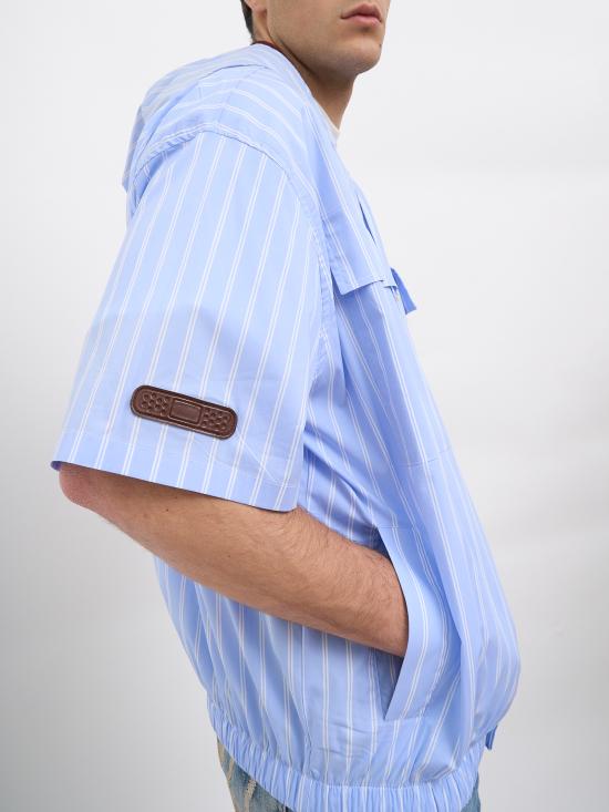 26SS 피디에프 반팔 셔츠 NDFM06003TS060AZBRD Light blue - PDF