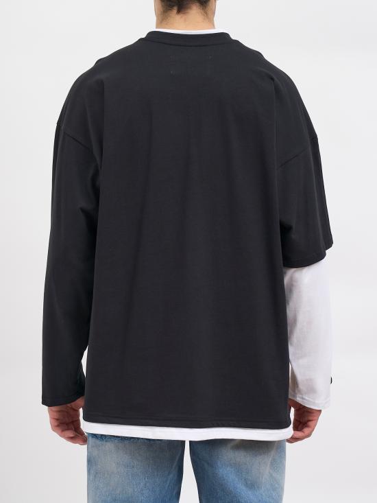 26SS 피디에프 긴팔 티셔츠 NDFM54039TJ101BLADE Black - PDF