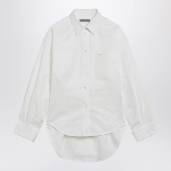 26SS 발렌시아가 셔츠 872318TUM18 White