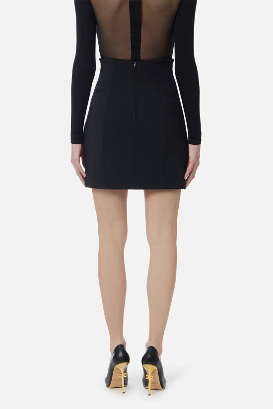 26SS 엘리자베타프랜치 미디 스커트 GO16761E2110 Black - ELISABETTA FRANCHI