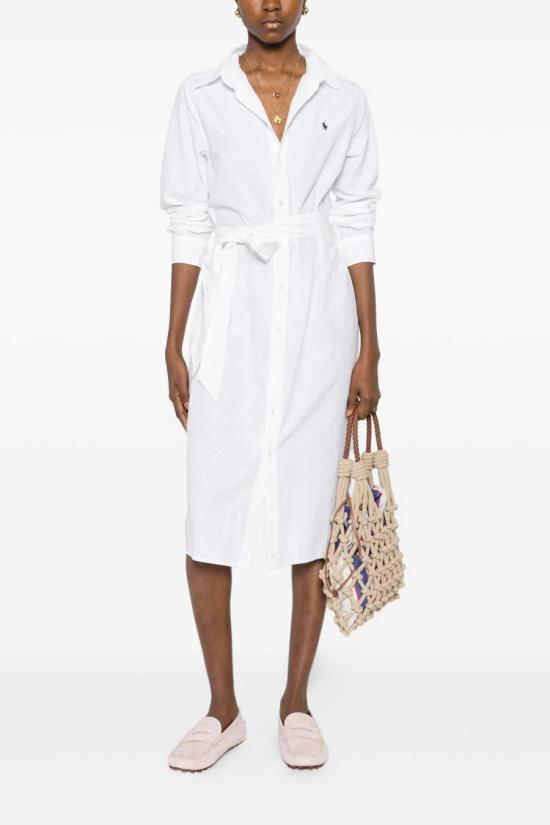 26SS 폴로 랄프로렌 롱 원피스 211B18781001 White - POLO RALPH LAUREN