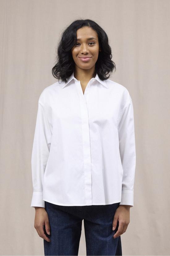 26SS 돈답 셔츠 DC492 CF0200V XXX000 White - DONDUP