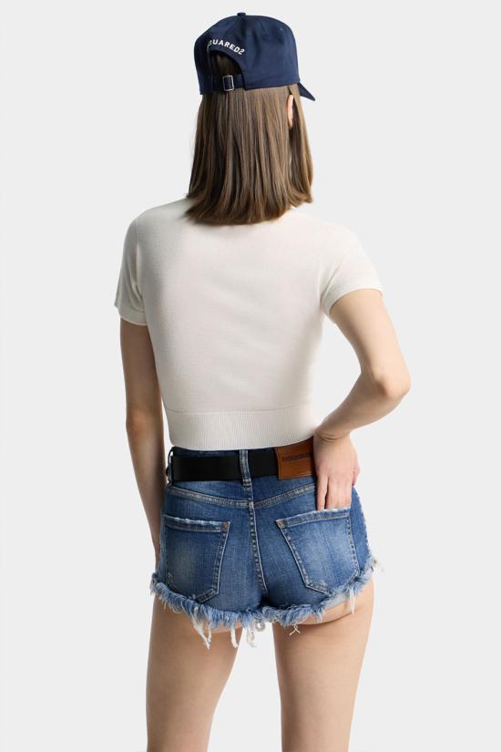 26SS 디스퀘어드2 스웨터 S75HA1399 D13203102 White - DSQUARED2