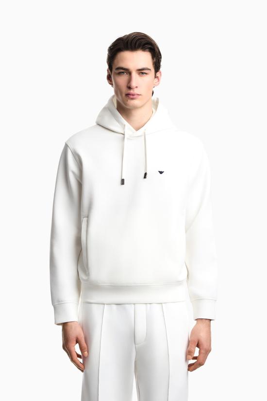 26SS 엠포리오 아르마니 후드 티셔츠 EM004531 AF10013U0003 White - EMPORIO ARMANI