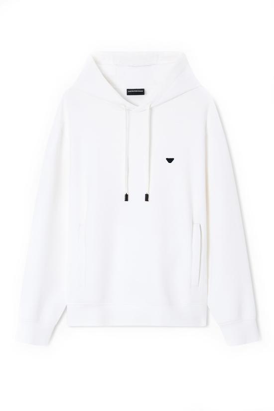 26SS 엠포리오 아르마니 후드 티셔츠 EM004531 AF10013U0003 White