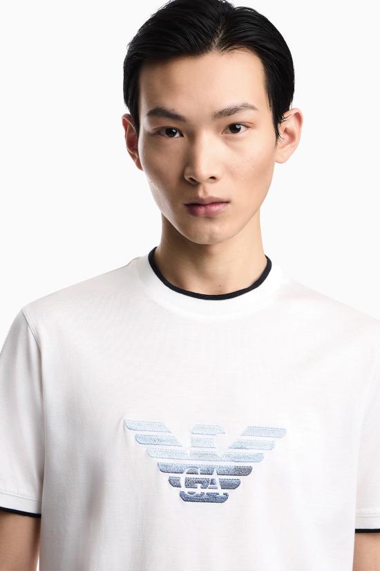 26SS 엠포리오 아르마니 반팔 티셔츠 EM005271 AF10017U0003 White - EMPORIO ARMANI