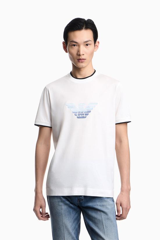 26SS 엠포리오 아르마니 반팔 티셔츠 EM005271 AF10017U0003 White - EMPORIO ARMANI