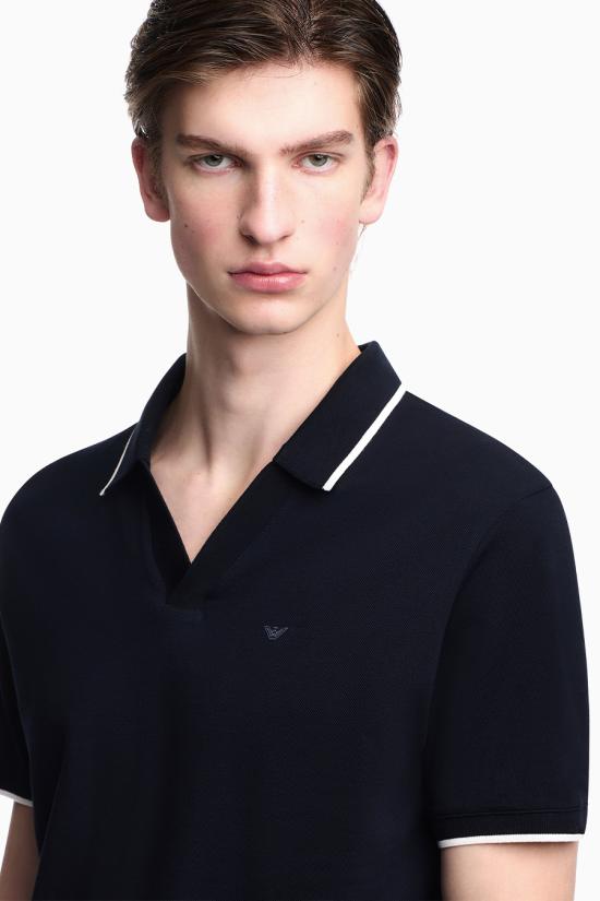 26SS 엠포리오 아르마니 폴로 티셔츠 EM005852 AF12955UB118 Blue - EMPORIO ARMANI