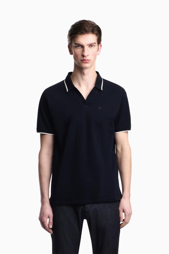 26SS 엠포리오 아르마니 폴로 티셔츠 EM005852 AF12955UB118 Blue - EMPORIO ARMANI