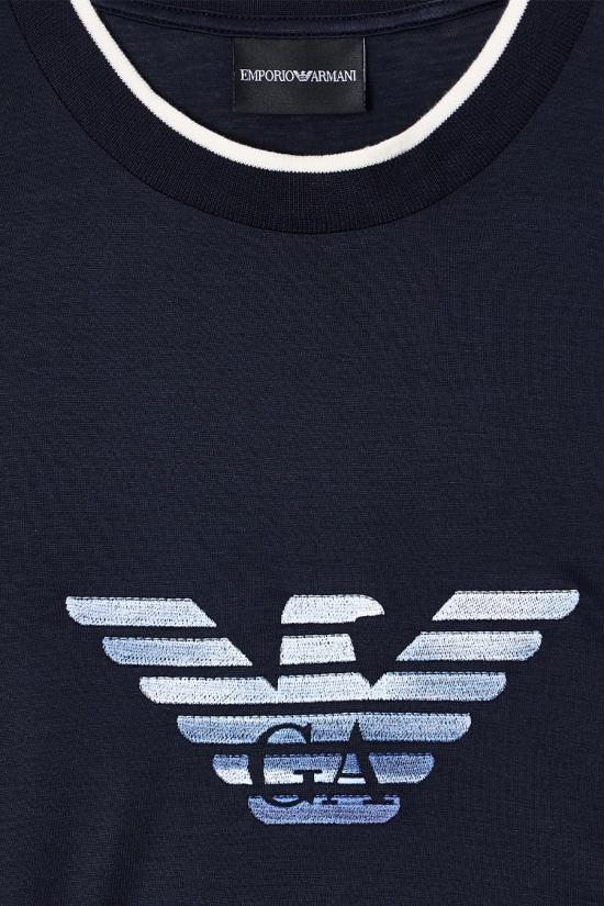 26SS 엠포리오 아르마니 반팔 티셔츠 EM005271 AF10017UB118 Blue - EMPORIO ARMANI
