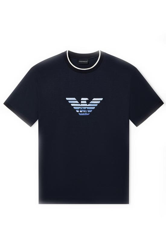 26SS 엠포리오 아르마니 반팔 티셔츠 EM005271 AF10017UB118 Blue