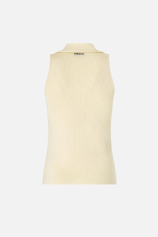 26SS 핑코 민소매 티셔츠 106315A347C04 Beige - PINKO