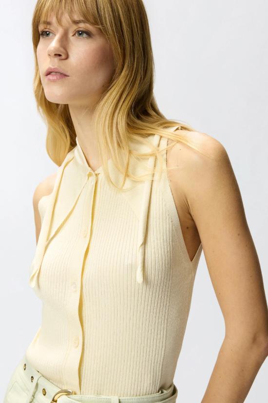 26SS 핑코 민소매 티셔츠 106315A347C04 Beige - PINKO