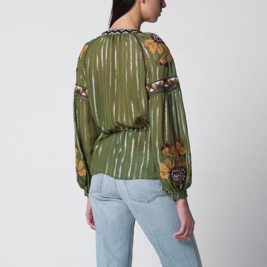 26SS 발렌티노 가라바니 블라우스 8B3AEBB69W2 Green - VALENTINO GARAVANI