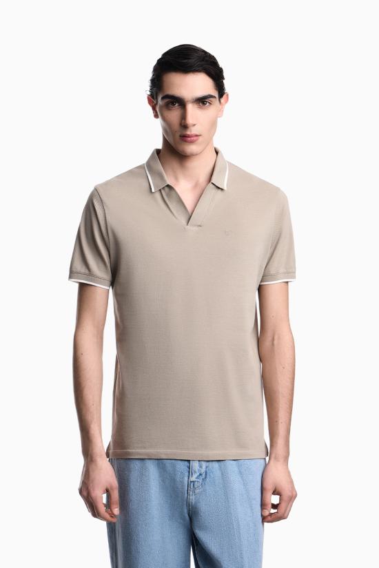 26SS 엠포리오 아르마니 폴로 티셔츠 EM005852 AF12955U6161 Kaki - EMPORIO ARMANI