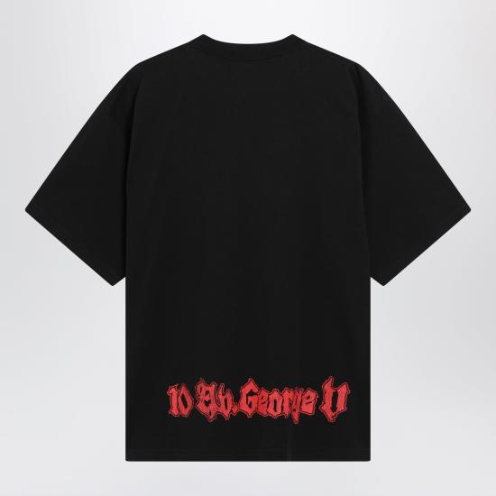 26SS 발렌시아가 반팔 티셔츠 764235TUVD5 Black - BALENCIAGA